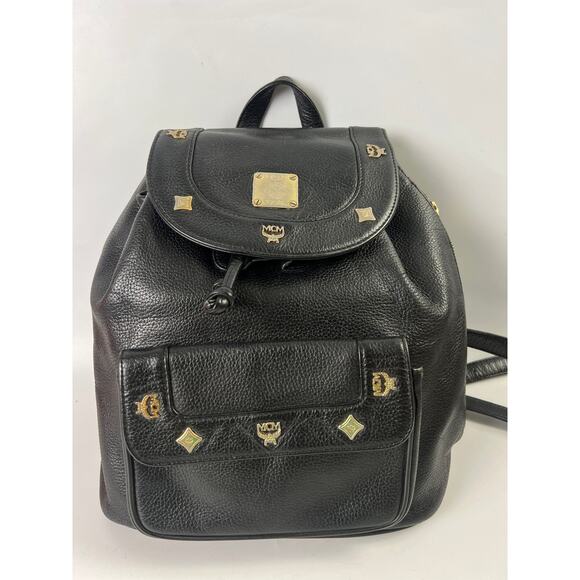 MCM Leather Backpack Black - Picture 1 of 11